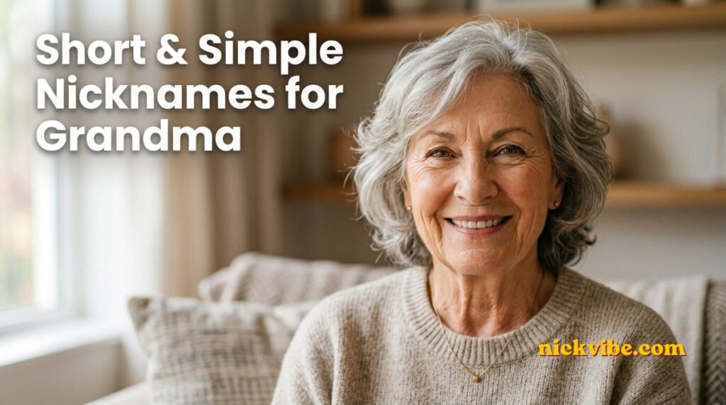 Nicknames for Grandma